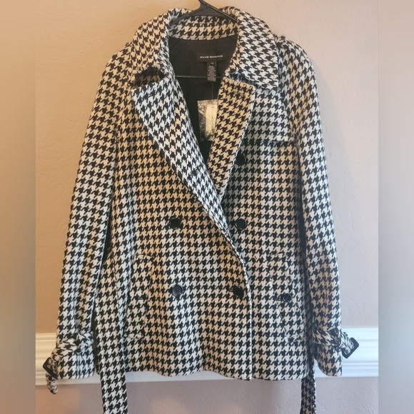 Beautiful Club Monaco Pea Coat Houndstooth pattern - Picture 10 of 15